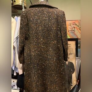 Peck & Peck women’s Vintage Brown Tweed Trench Coat